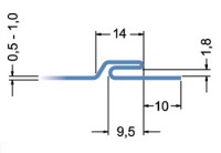 ролики для питтсбурского фальца (0,5-1,0 мм) на RAS 22.09